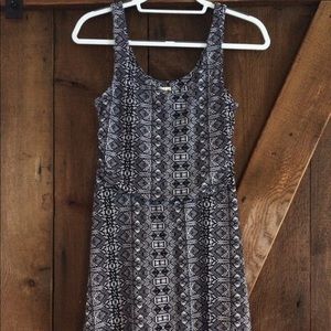 Black and white casual dress